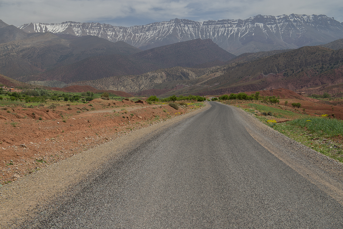 Road in the High Atlas Mountains