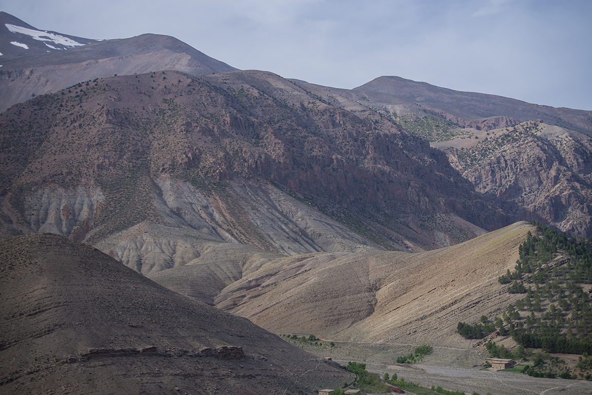 View fo the High ATlas Mountains from Sidi Moussa