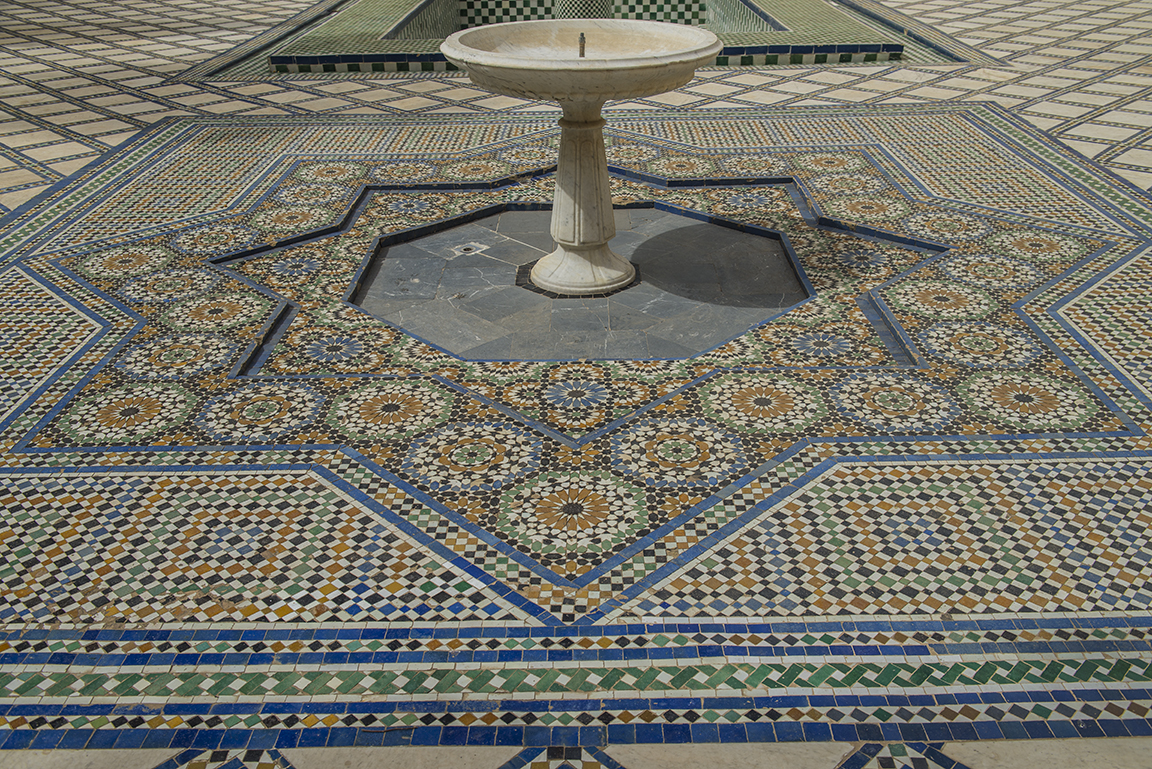 Fountain in the courtyard of the Batha Museum