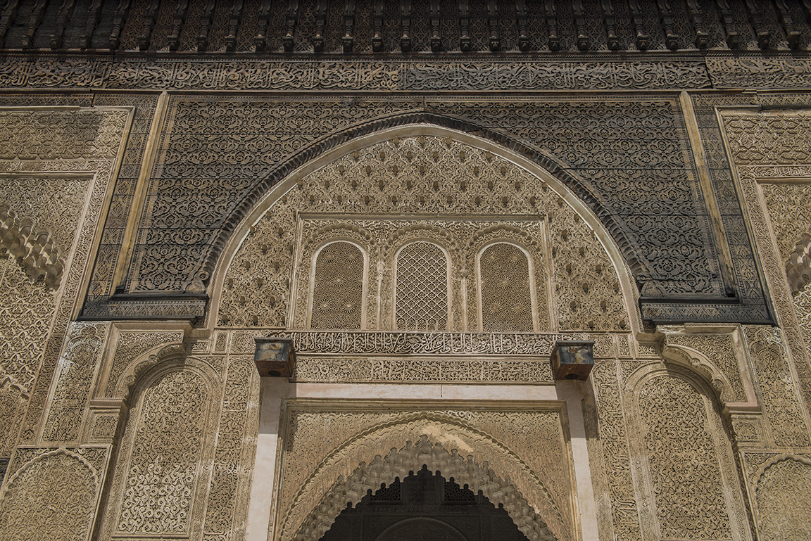 Main entrance of the Medersa Bou Inania