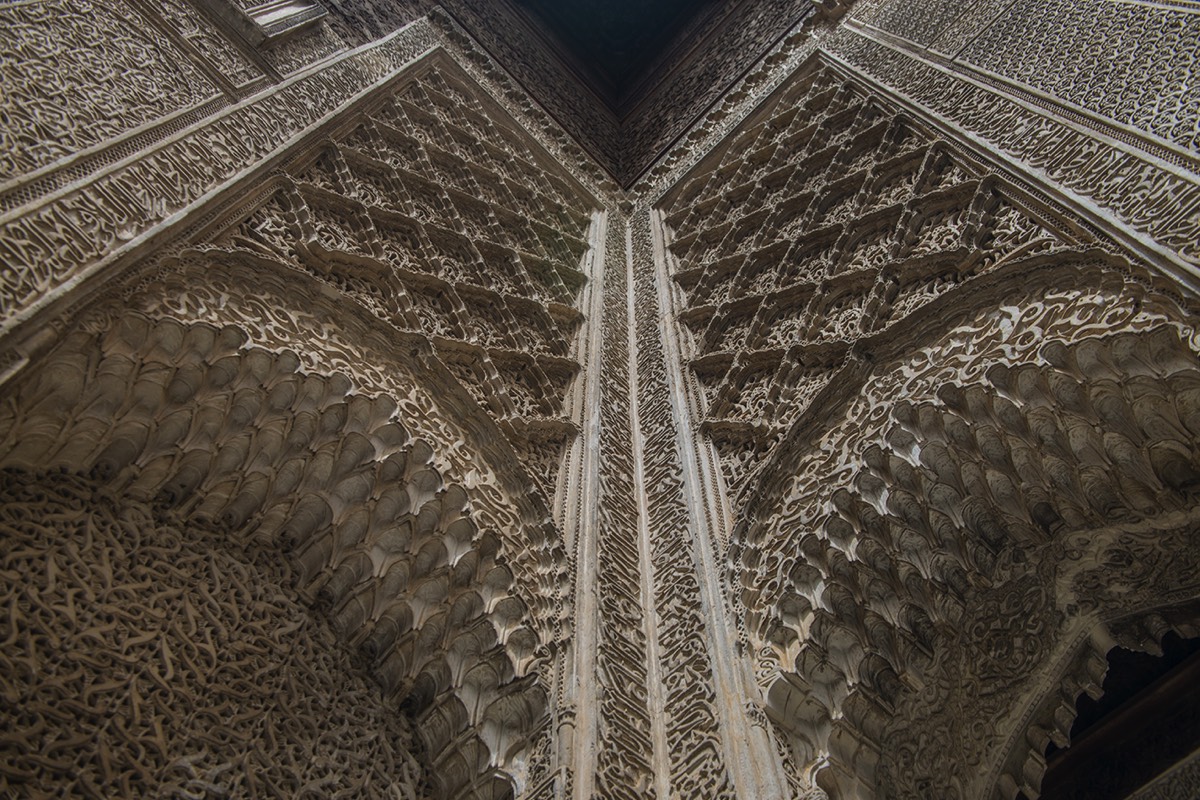 Details in the courtyard of the Medersa el-Attarine