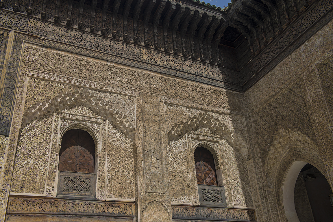 Upper level view of the Medersa Bou Inania