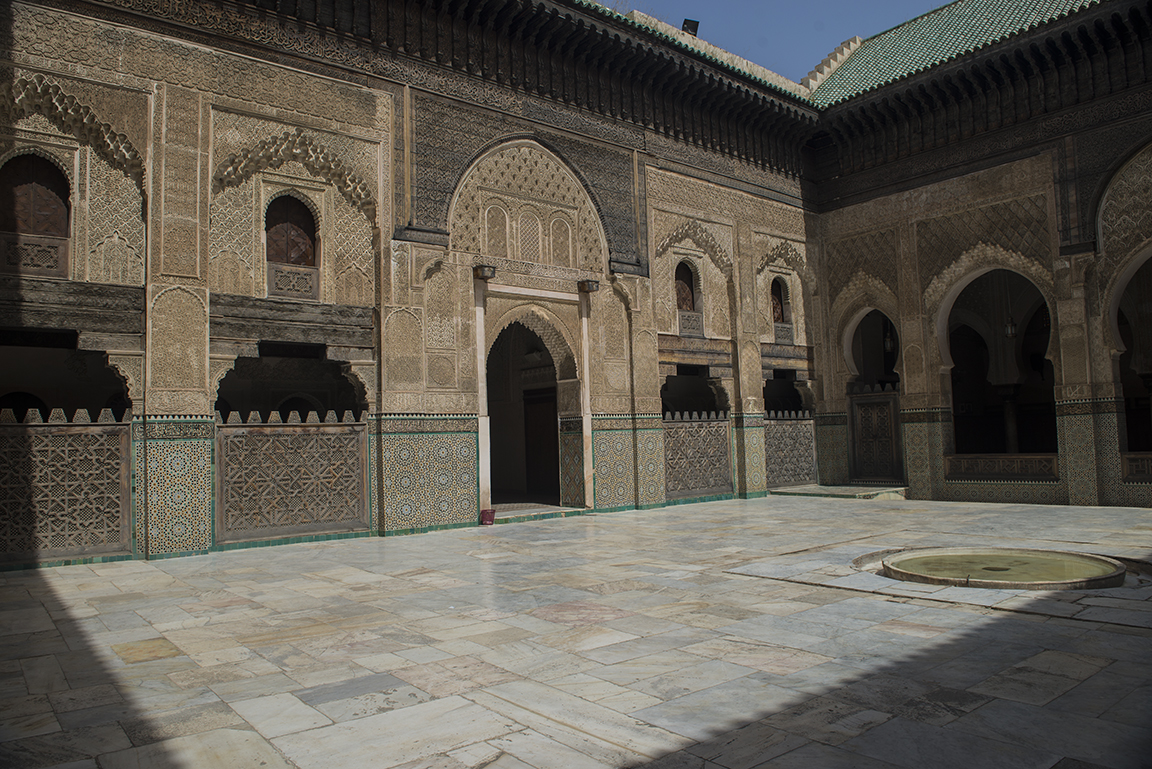 Courtyard view of the Medersa Bou Inania