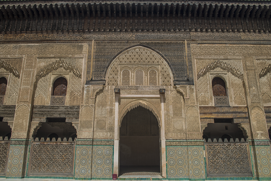 Courtyard view of the Medersa Bou Inania