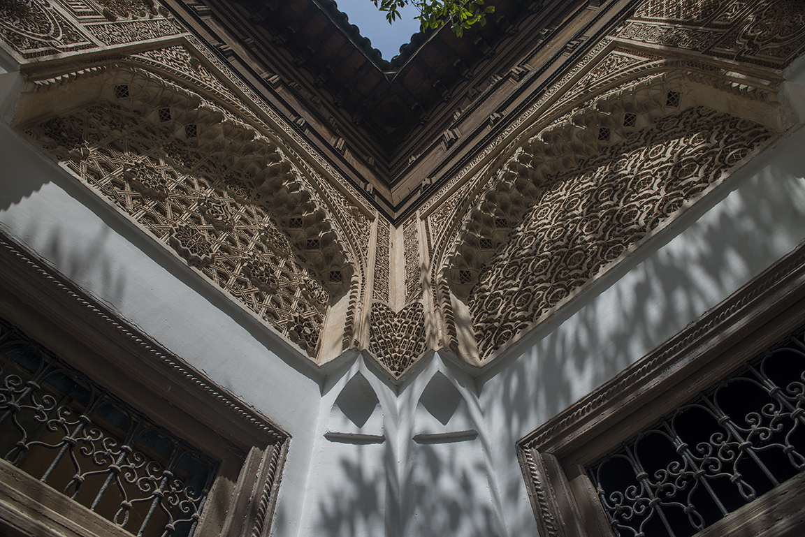 Garden courtyard detail in the Bahia Palace