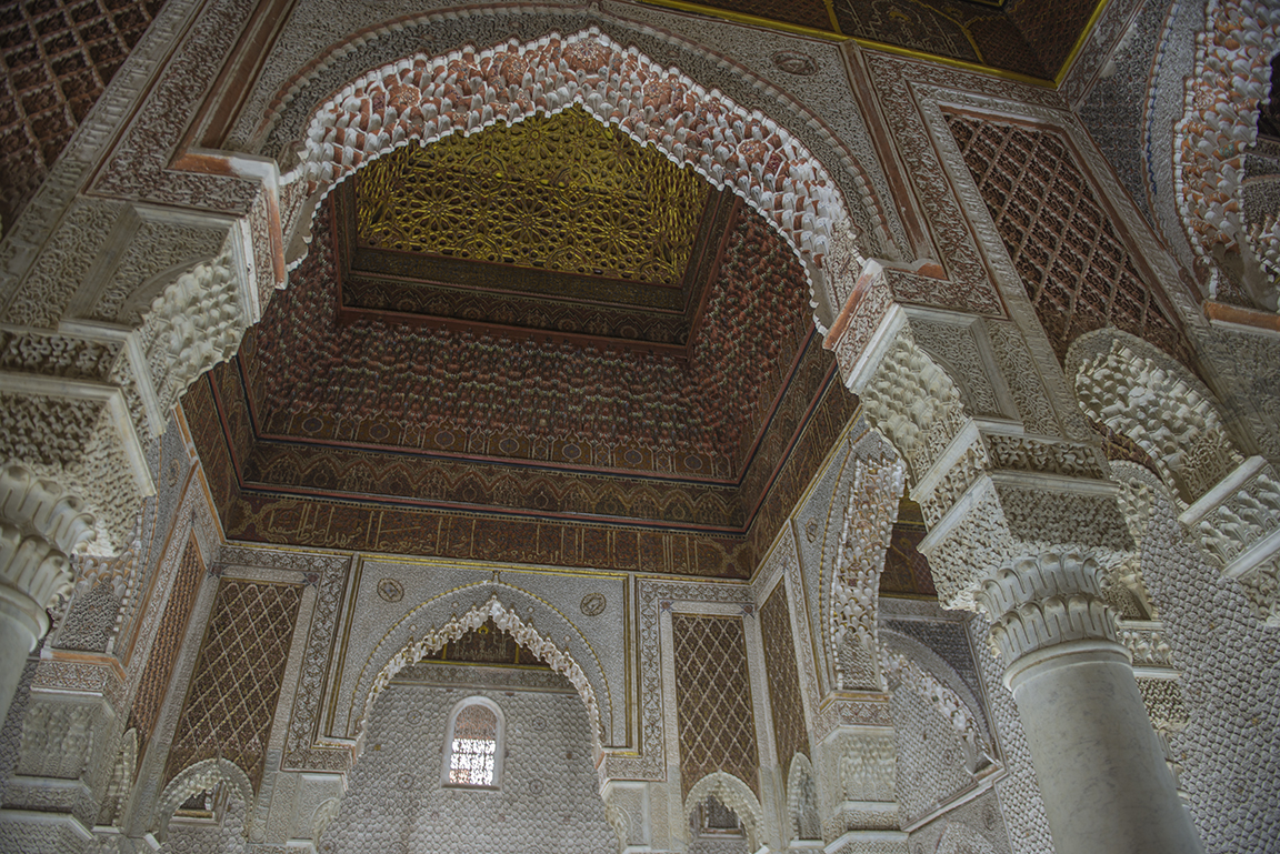 Chamber interior in the Saadian Tombs