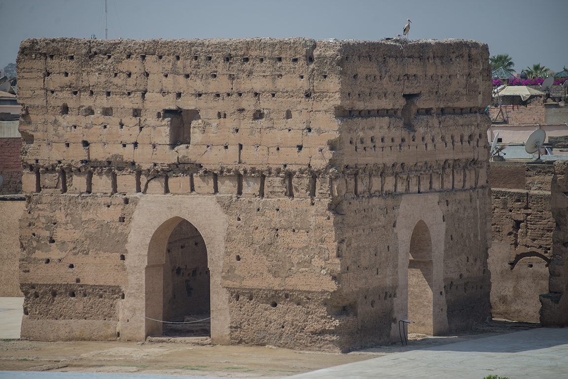 In the main courtyard of the Badi Palace