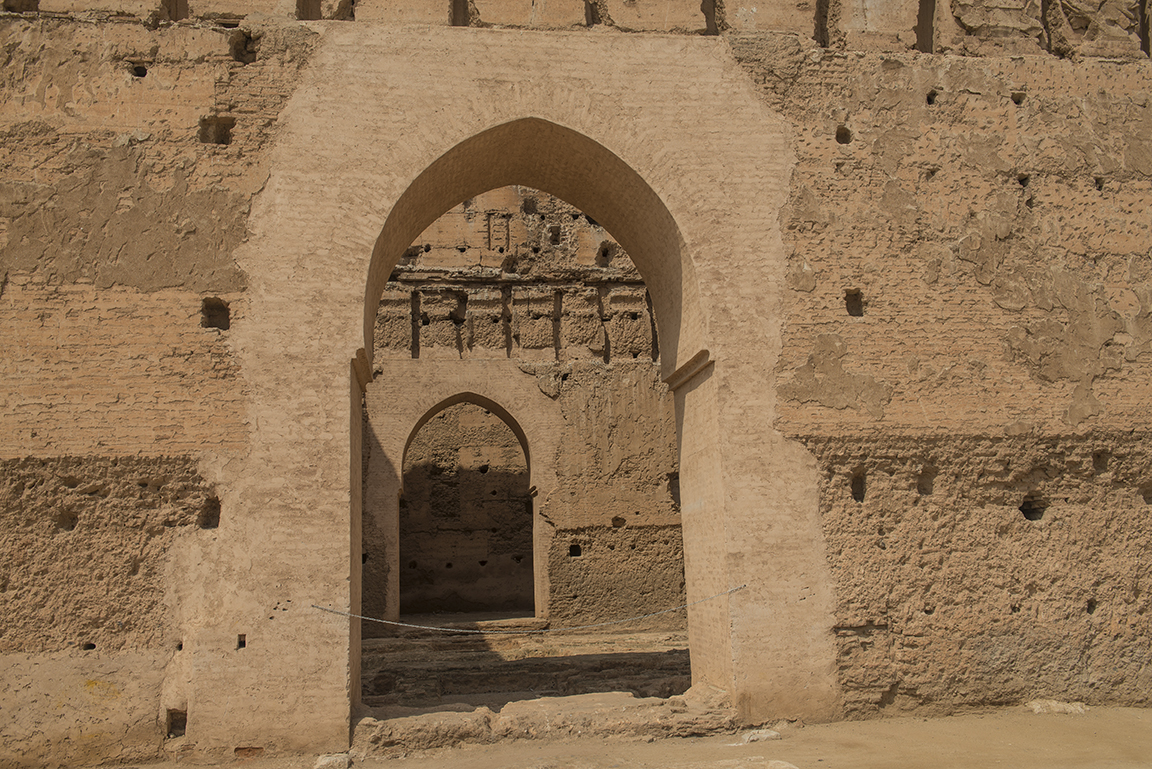 In the main courtyard of the Badi Palace