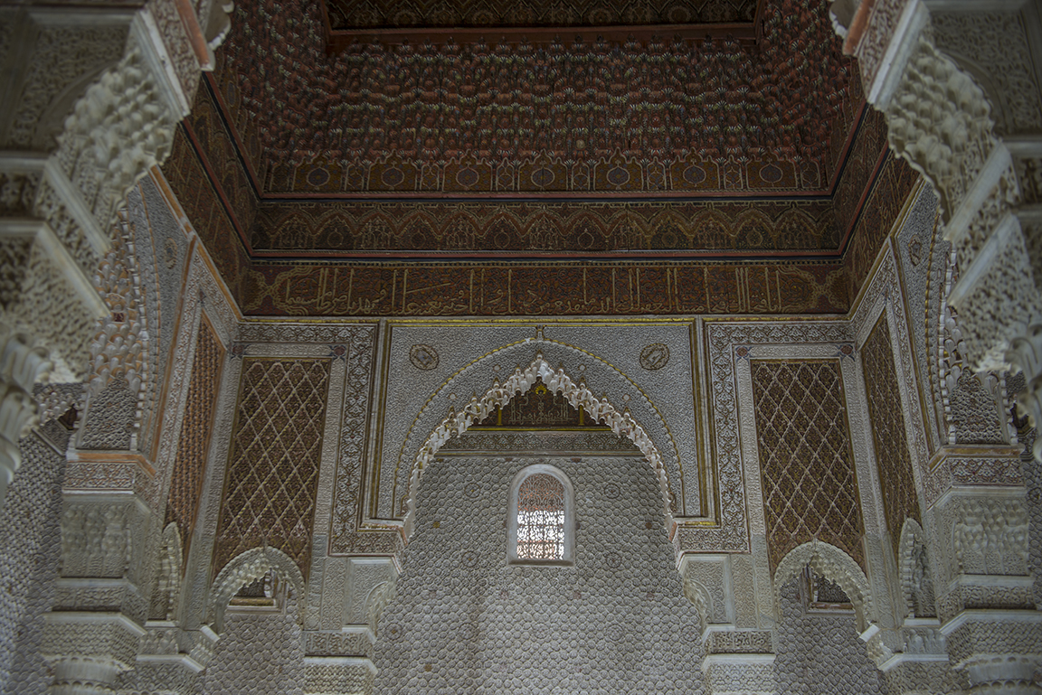 Chamber interior in the Saadian Tombs