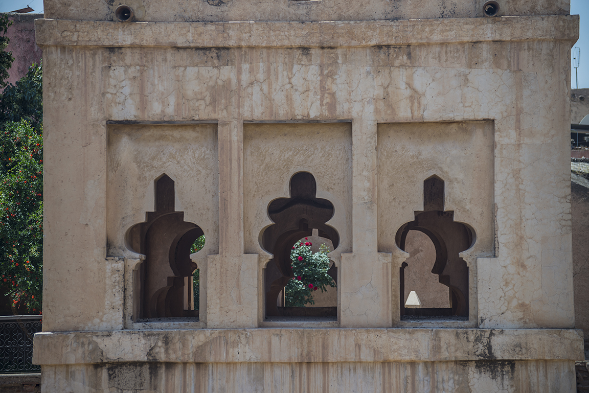 Detailed view of the Koubba Baadiyn