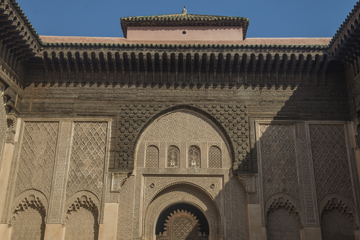 Courtyard view of the Ali ben Youssef Medersa