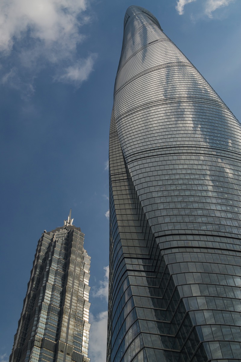 Jinmao Tower (left) and Shanghai Tower (right)