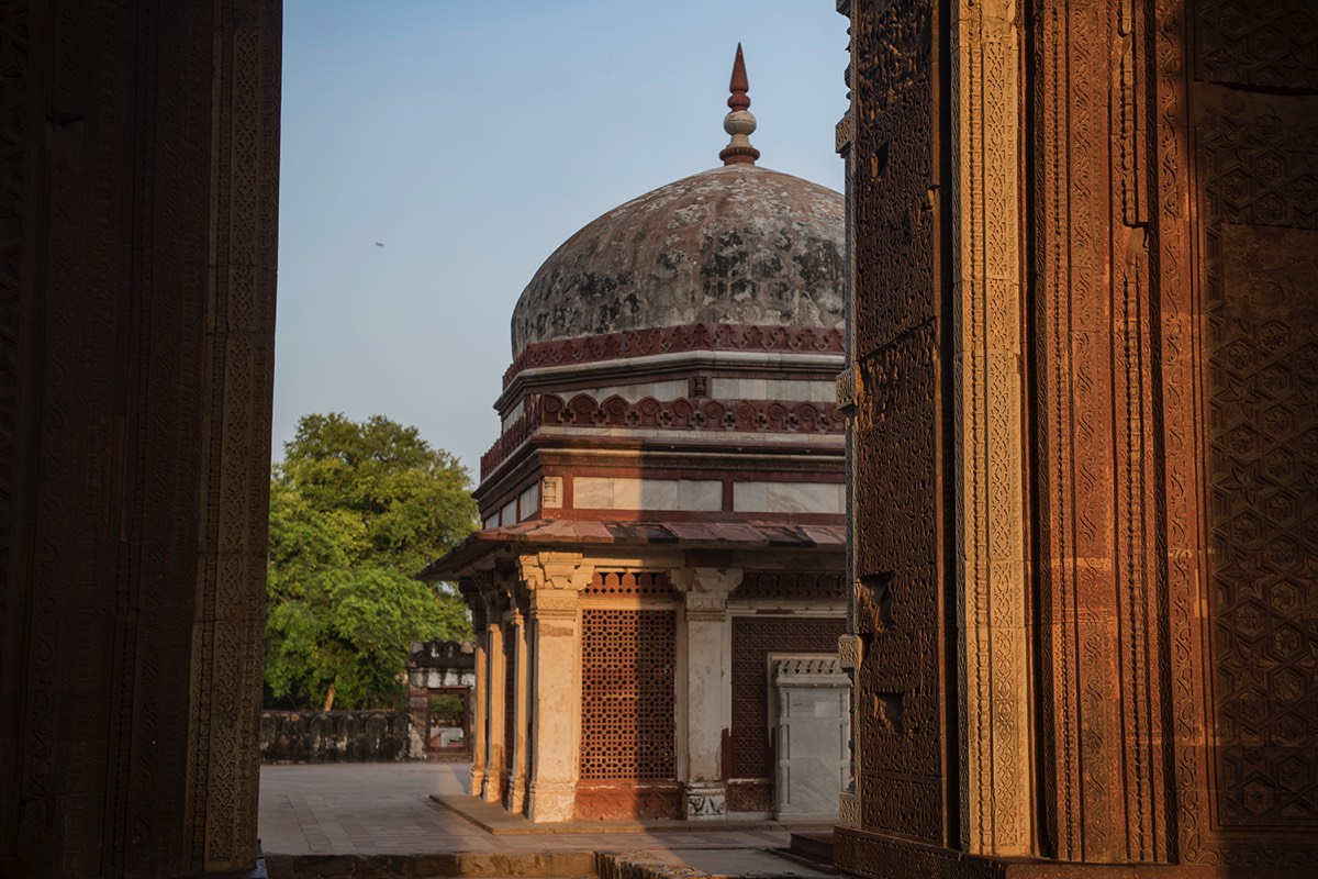 Interior view of the Qutub Minar complex