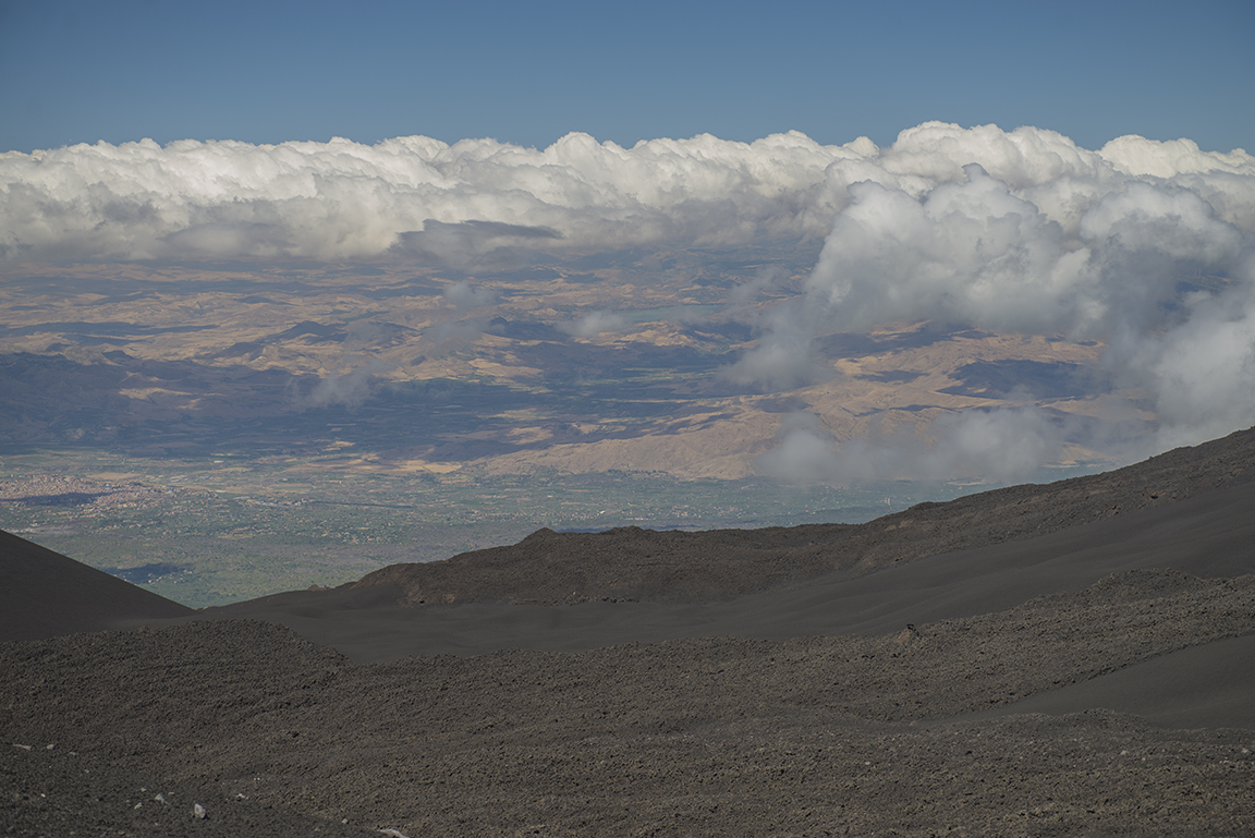 View from Mount Etna Summit