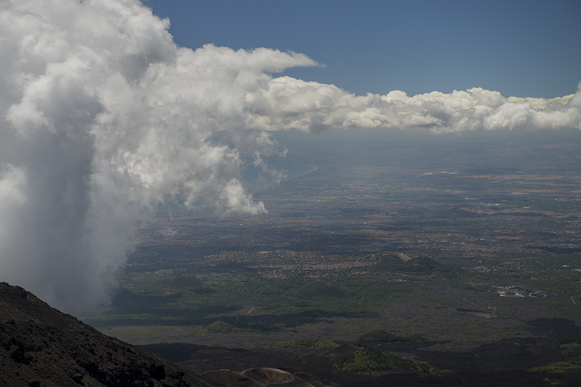 View from Mount Etna Summit