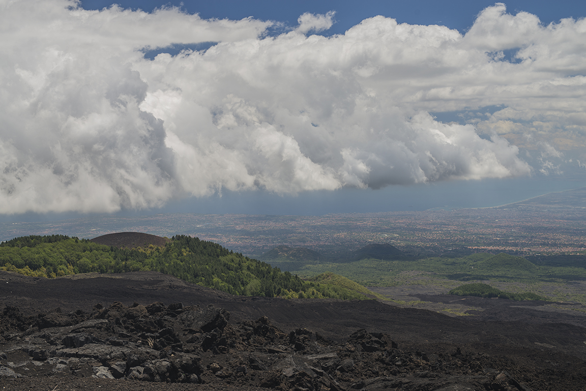 View from Mount Etna Summit