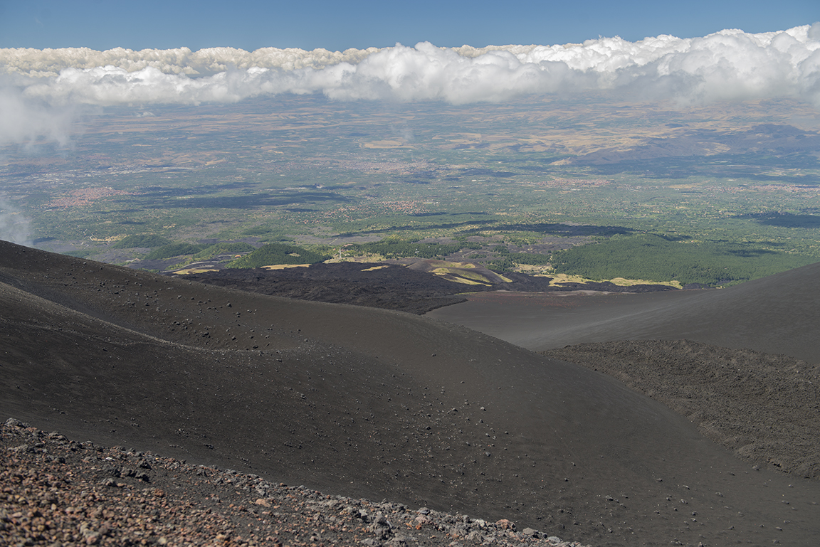 View from Mount Etna Summit