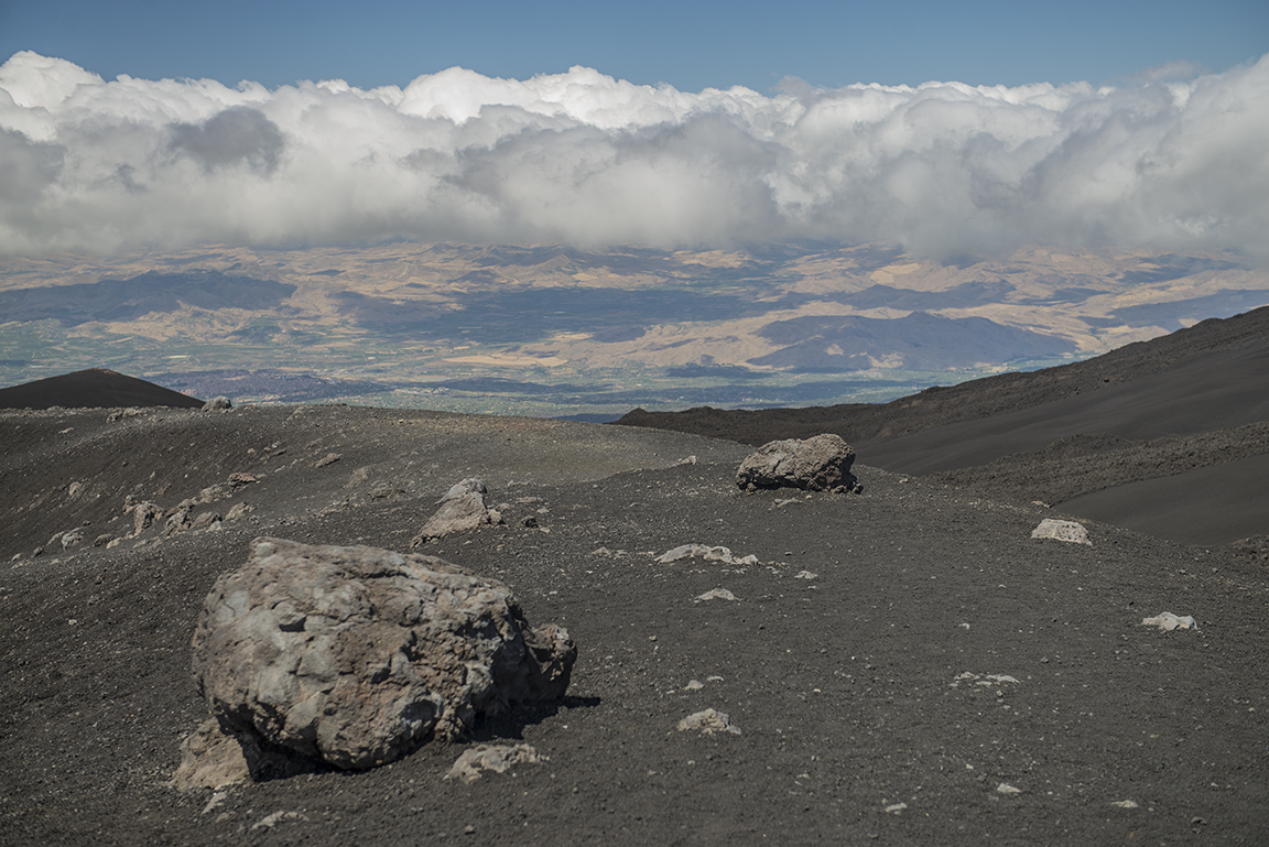 View from Mount Etna Summit