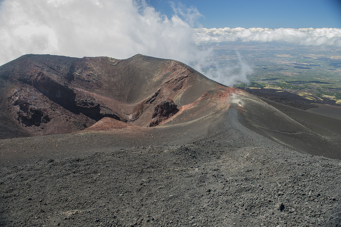 View from Mount Etna Summit