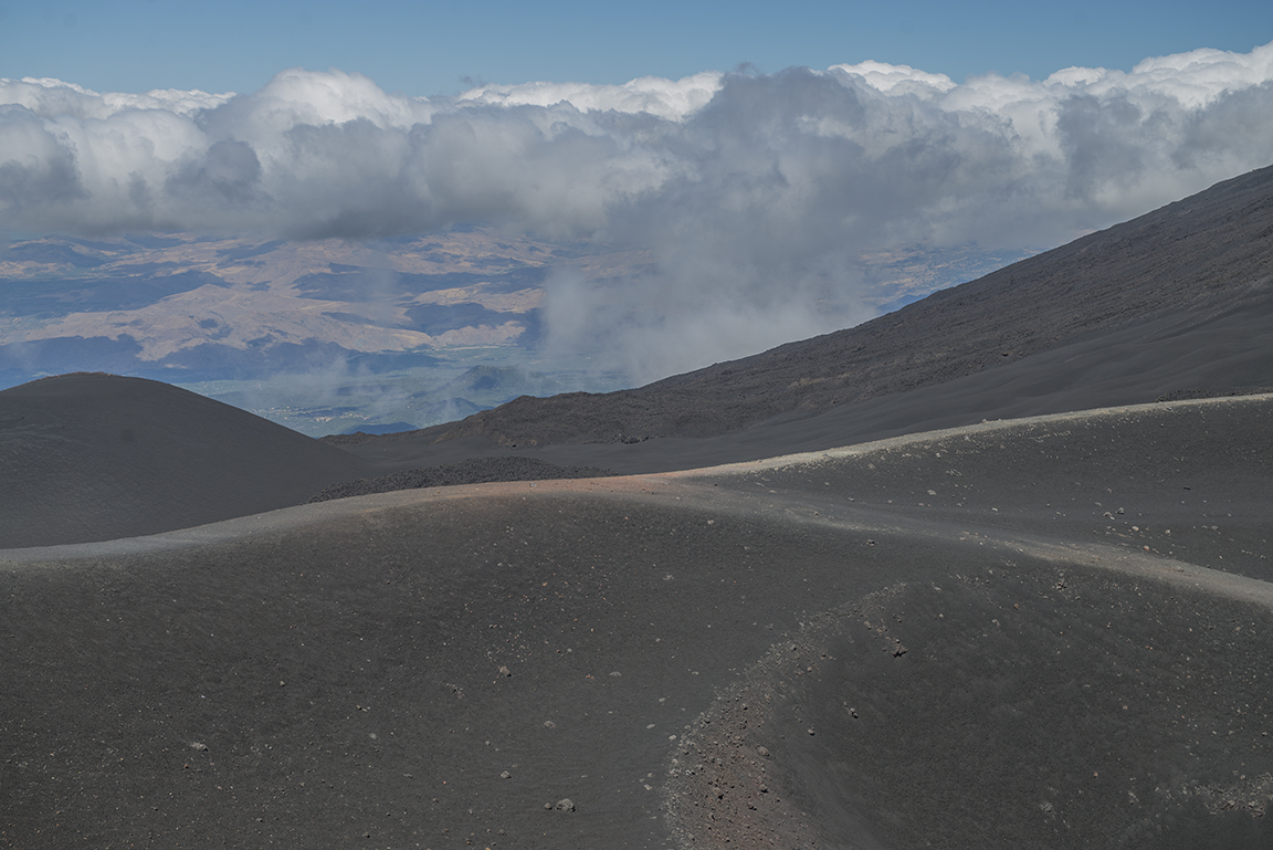 View from Mount Etna Summit