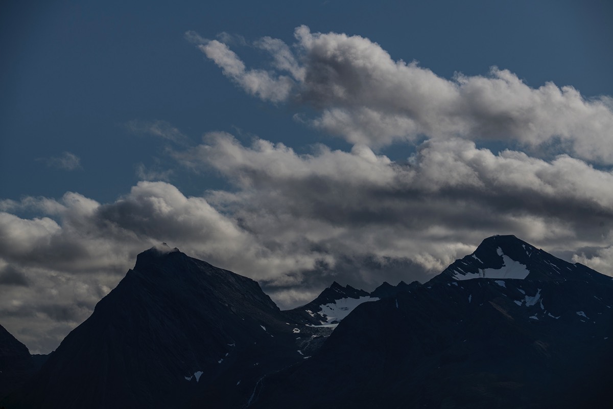 Clearing sky near Tromsø