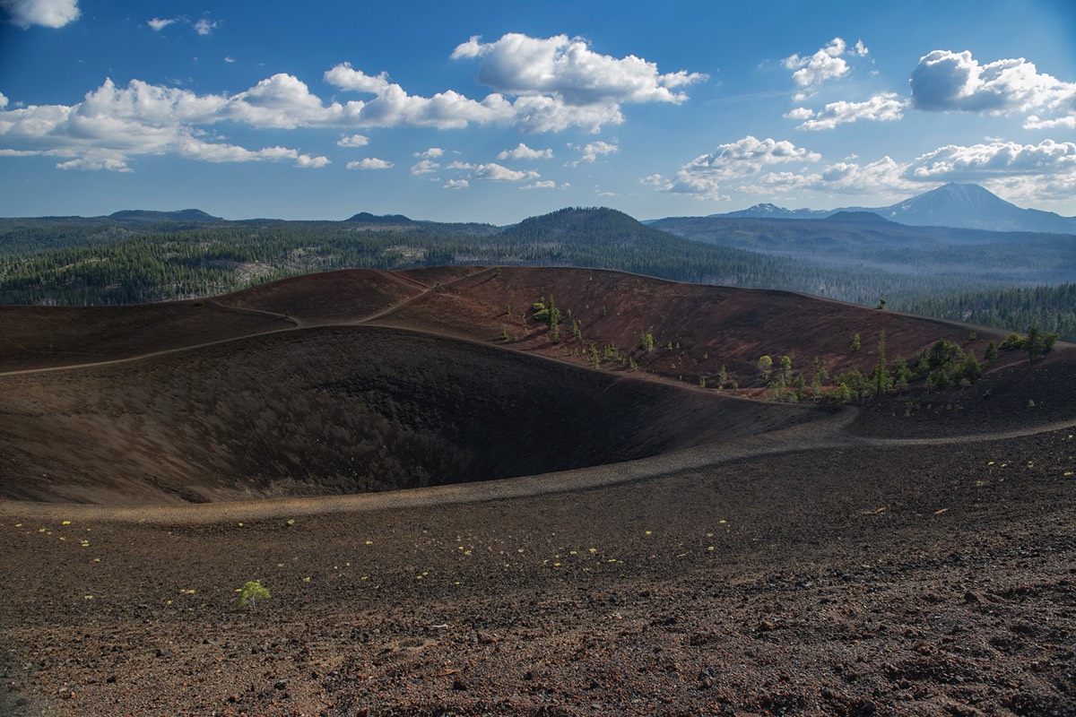 Cinder Cone summit interior view