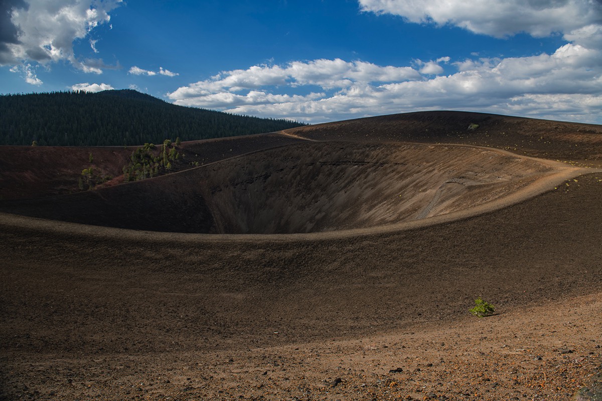 Cinder Cone summit interior view