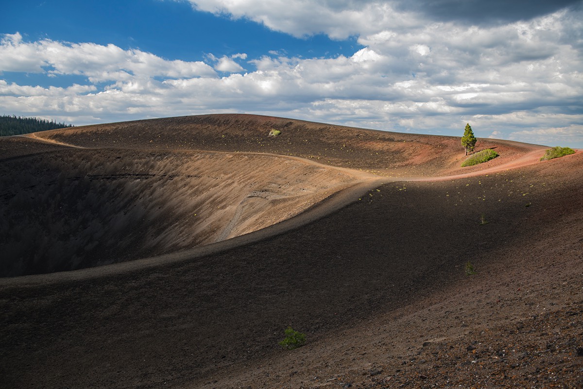 Cinder Cone summit interior view