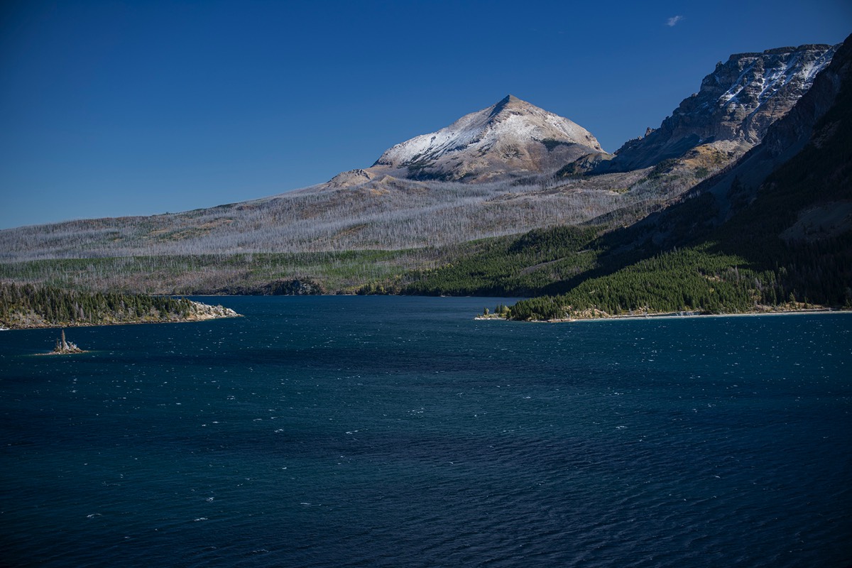 Divide Peak and Saint Mary Lake